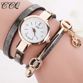 Fashion Women Leather Bracelet Watch Casual Women Wristwatch Luxury Brand Quartz Watch Relogio Feminino Gift 1657