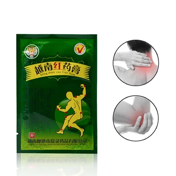 8Pcs Vietnam Red Tiger Balm Back Body Massager Relaxation Herbal Plaster Pain Relief Patch Medical Plaster Ointment Joints C075