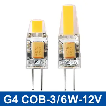 Mini G4 LED Lamp COB LED G4 Bulb 3W 6W AC/DC 12V LED Light Dimmable 360 Beam Angle Chandelier Lights Replace Halogen Lamps