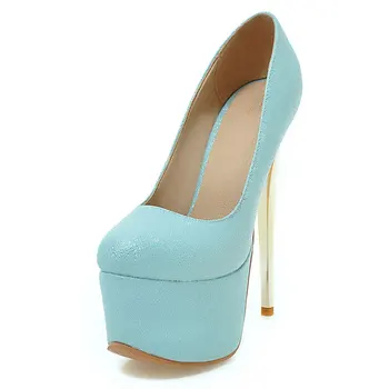 Lloprost ke European Fashion Patent Leather Women Shoes Big Size 30-48 16CM High heels Pumps Platform Party Wedding Shoes JT133