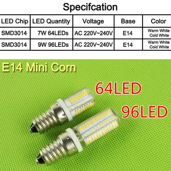 New Mini E14 LED Corn Bulb Light 9W 7W Led Bulb 3W 5W 220V Led Lamp E14 Cool Warm White Lampara LED Candle Spotlight Lampada