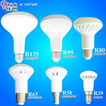 R39 R50 R63 R80 R95 R125 LED lamp E14 E27 Base LED light 3W 5W 7W 9W 12W 15W 20W led umbrella bulb Warm Cold white led spotlight
