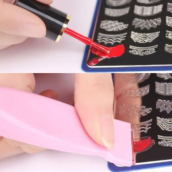 1pcs New Nail Art Stamping Plates For Stamping For Stamping Tool Nail Stamper Knife Set Stamp Stencils For Nail Polish DIY