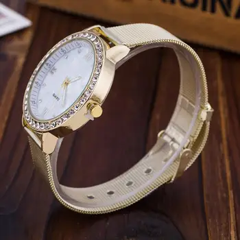 Vansvar Lxury Gold Watch Women Rhinestone Watch Ladies Fashion Dress Quartz Watch Reloj Mujer Relogio Feminino Gift 1322