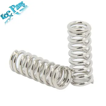 10pcs/lot 3 D printer accessory feeder spring for Ultimaker Makerbot Wade extruder nickel plating 1.2mm 20 mm top quality