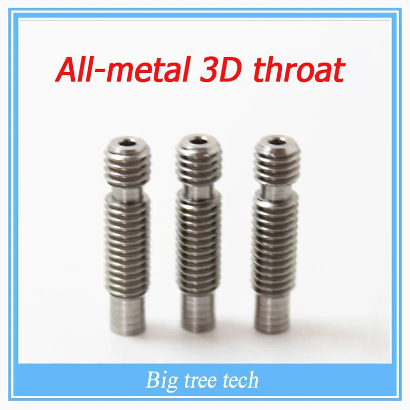 3D Heat Break Hotend Throat M6 M6 For 1.75 mm/3.0mm Filament Stainless Steel 3D Printer