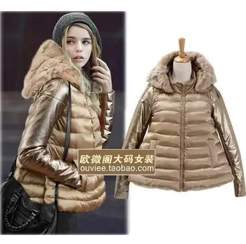Plus Size S-2XL Fashionable Women Luxury Style Long Women's Winter Coat Parkas Ladies Fur Collar Outerwear warm jacket K385