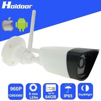 Wireless 960P HD 8mm Lens IP P2P Mini Camera Waterproof Outdoor Email Alert TF Card Slot video record Motion Detection Alarm