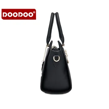 2016 DOODOO Brand Women Bag Leather Handbag Cross Body Bag For Women Four Colors Available Shoulder Bag D6093