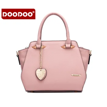 2016 DOODOO Brand Women Bag Leather Handbag Cross Body Bag For Women Four Colors Available Shoulder Bag D6093
