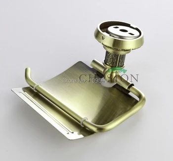 Solid Brass Antique Toilet Paper Holder,Bronze Roll Holder,Tissue Holder,-Bathroom Accessories Products