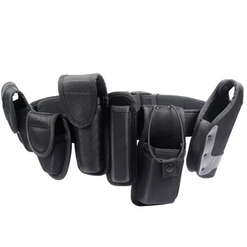 7 in 1 Holster 1000D Nylon Military Tactical Security Belts Police Utility Heavy Duty Army Combat Waist Belt w/ Pouches Bag