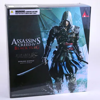 Play Arts KAI Assassin's Creed Black Flag Edward Kenway PVC Action Figure Collectible Toy 27cm RETAIL BOX