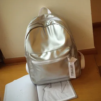 Printing Laptop Leather Backpack Women Backpacks For Teenage Girls Solid Waterproof Shoulder Bags Student Travel School Bag Hot