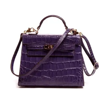 CROSS OX 2016 Fashion Women's Crocodile Pattern Genuine Leather Handbags For Women Shoulder Bag Alligator Messenger Bag