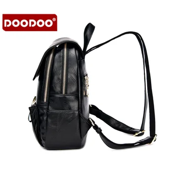 Black Backpacks for Women 2016 New Backpack Woman Shoulder Bag Microfiber Synthetic Leather Backpacks for Teenage Girls