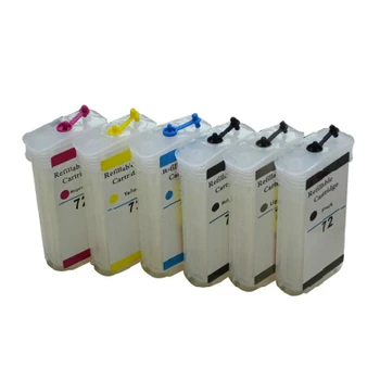 1 Set Ink Refill Kit For HP 72 Refillable Ink Cartridge With Chip For HP Designjet T610 T620 T770 T790 T1100 T1100PS T1120 T1200