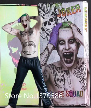 Crazy Toys Suicide Squad Joker Action Figure PVC Doll Anime Collectible Model Toy 26cm
