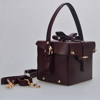 New Gift Box Handbag Rivet Ladies Evening Bag Bride Bag Female Wedding Fashion Leather Shoulder Bag Female Crossbody Bags