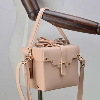 New Gift Box Handbag Rivet Ladies Evening Bag Bride Bag Female Wedding Fashion Leather Shoulder Bag Female Crossbody Bags