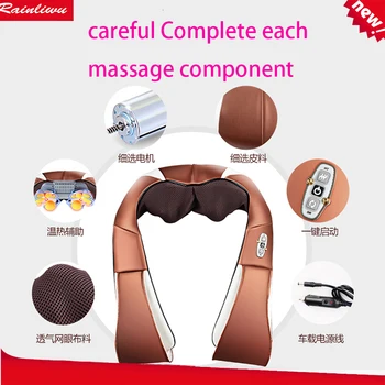 Kneading massage cape cervical massage device neck full-body household multifunctional car
