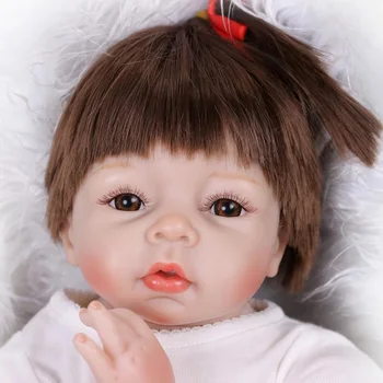 New 55CM Silicone reborn babies doll toys for girl lifelike reborn babies play house toy birthday gift girl brinquedos bonecas