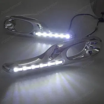 BOOMBOOST 2PCS auto lamps For H/onda Fit 2011-2013 LED daytime running lights car styling DRL