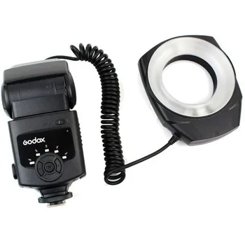 Godox ML-150 Macro Ring Flash Light Guide Number 10 with 6 Lens Adapter Rings For Canon Nikon Pentax Olympus DSLR cameras