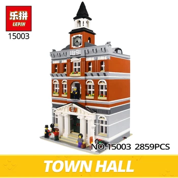 LEPIN Building Bricks 15003 2589Pcs Town Hall Model Building Kits Blocks Compatible with 10224 Toy Gift for Children