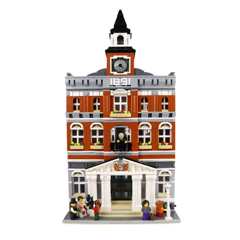 LEPIN Building Bricks 15003 2589Pcs Town Hall Model Building Kits Blocks Compatible with 10224 Toy Gift for Children