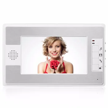 Household 7 Inch TFT LCD Screen Display Wired Doorbell Aluminum Alloy Waterproof Night Vision Infrared Doorbell