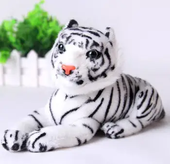 1pc 26cm Cute Plush White Snow Tiger Toys Stuffed Dolls Animals Pillows Childs Baby Kids Gifts Birthday Gift