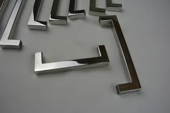Length:300mm)12*12mm Square Bar door handle mirror Stainless Steel Kitchen Door Cabinet Handle knob 11.8