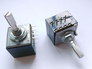 1pcs x 250KAX2 LOG Type Volume Potentiometer switch 8PIN with Loudness