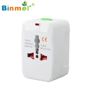 Hot-sale BINMER EU AU UK US To Universal World Travel AC Power Plug Convertor Adapter Socket Charger Adapter Gifts