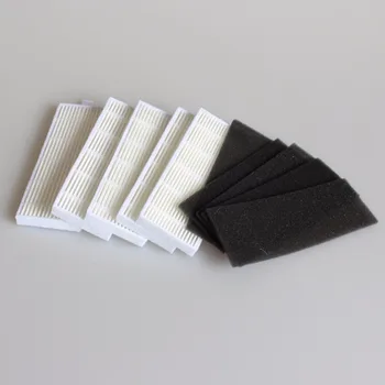 10pcs Sponge+10pcs Filters for ILIFE A4 Cleaning Robot Replacement chuwi ilife A4 Robot Vacuum Cleaner hepa filter