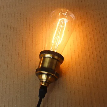 Ampoule Edison Bulb E27 40W 220V Vintage Edison Filament Bulb Lighting ST64 Warm Yellow Incandescent Bombillos Bulb Lamp Lights