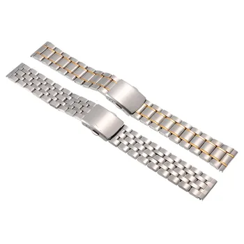 2016 New Fashion Silver Color Stainless Steel 18mm/20 mm/22mm Watch Strap Band With 2 Spring Bars For Watches