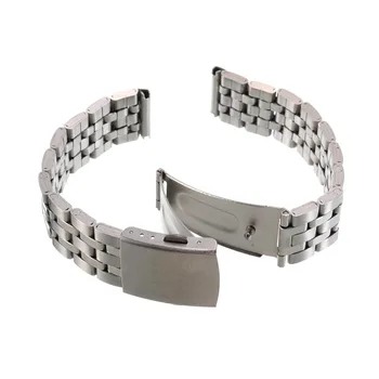 2016 New Fashion Silver Color Stainless Steel 18mm/20 mm/22mm Watch Strap Band With 2 Spring Bars For Watches