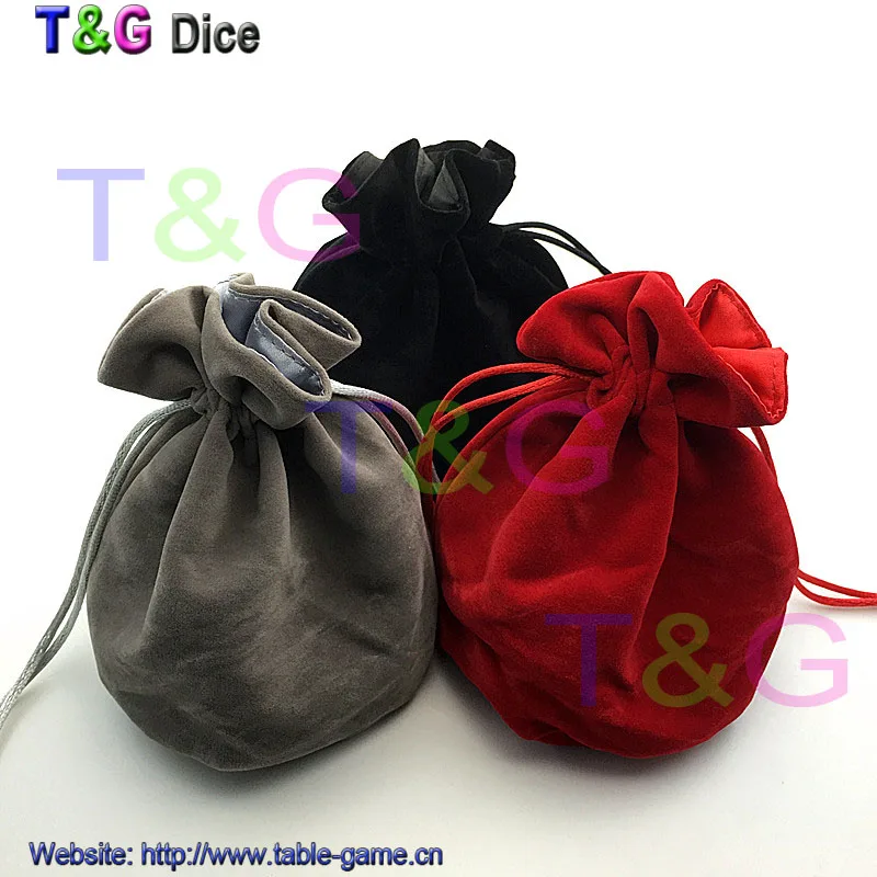 TOP Quality Dice bag Jewelry Packing Velvet bag 6*5.5