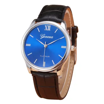 Men Watches 2016 Vintage Montre homme PU Leather Alloy Quartz Men Wrist Watch Relogio masculino mens watches top brand luxury