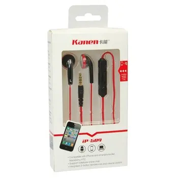 Kanen 3.5mm In-Ear Earbuds Earphone universal ladies Earphone For smart Phone MP3 Hand-free