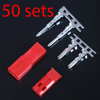 50 sets/lot JST 2P Connector Plug Jack 2-Pin Female Male Crimps rc battery connector car auto motorcycle ship electrical spare