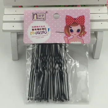 40pcs/2bags/lot New Korean Kids Adult Fashion Cute U Style Barrette Hairclip Hair Pins Hair Accessories Girl Women