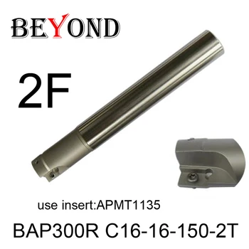 BAP300R C16-16-150-2T,Right angle 90 degree milling cutter arbor Fraise en bout for APMT1135 carbide inserts 2 flute