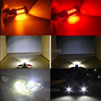 2x 80W S25 1157 BAY15D Cree Chip Led Light Bulb P21/5W Car Reverse Backup Light Brake Light Turn Parking Signal Lamp