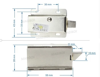 24V Mini Electric Lock Small Mini Cabinet Lock Mini Bolt Lock Access control Lock