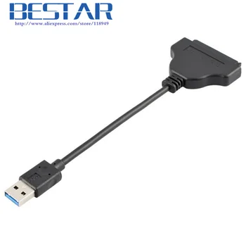 5Gbps Standard Hot-sale 15cm Super Speed USB 3.0 To SATA 22 Pin 2.5 Inch Hard Disk Driver SSD Adapter Cable Converter Connector