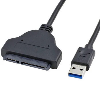 5Gbps Standard Hot-sale 15cm Super Speed USB 3.0 To SATA 22 Pin 2.5 Inch Hard Disk Driver SSD Adapter Cable Converter Connector