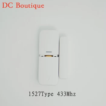 1 pairs) Wireless Magnetic Sensor 1527 433MHz Door Window open Detector For GSM Alarm system anti-burglar Without battery